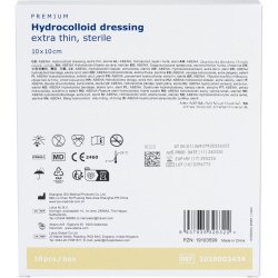 Hydrokolloid bandage, ABENA, 10x10cm, semi-transparent, ekstra tynd, latexfri, steril, engangs