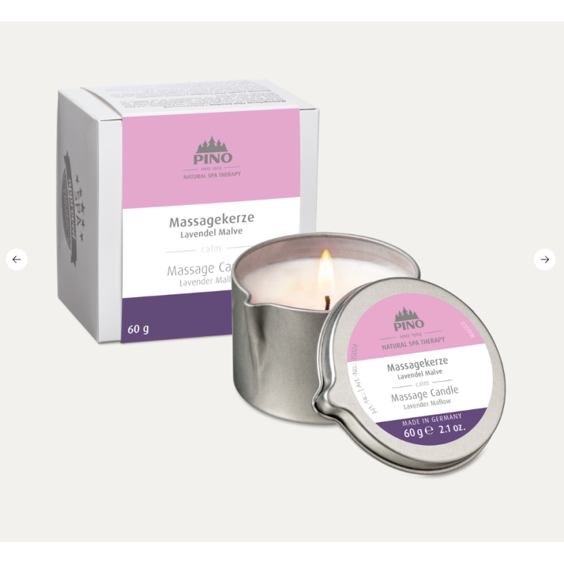 Pino Massagelys Lavandel Malve