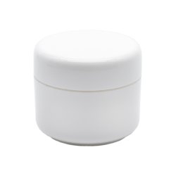 Krukke hvid 5 ml. med hvid lg 50 stk. 