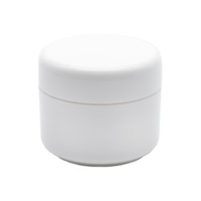 Krukke hvid 5 ml. med hvid lg 50 stk. 