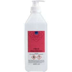 H�nddesinfektion, ABENA, 600 ml, 85% ethanol, med pumpe