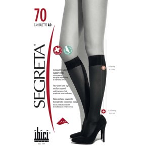 70 den Gambaletto Knstrmper Sort