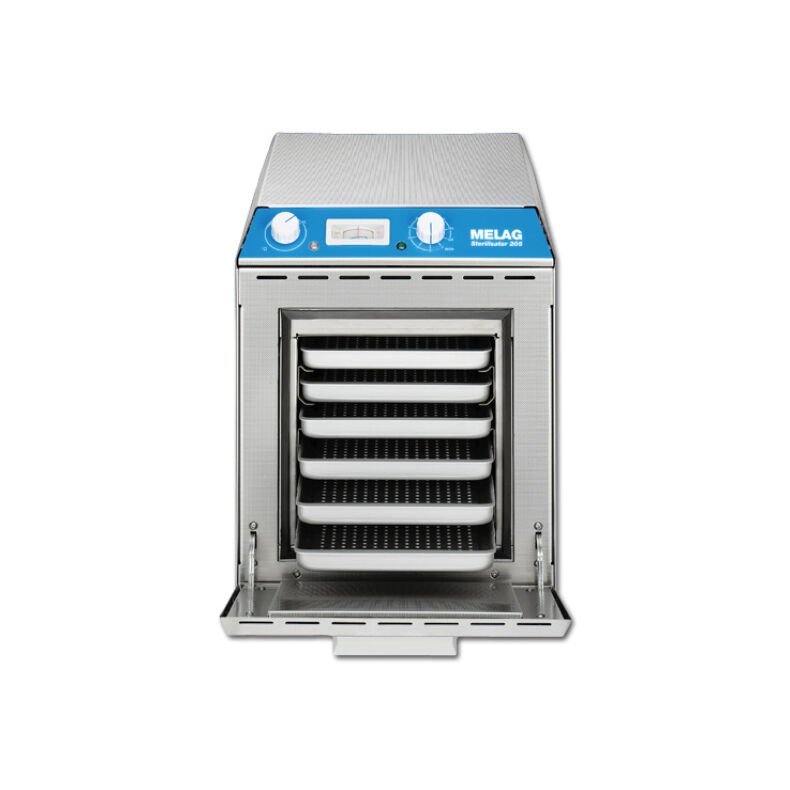 Melag Ovn  205 inklusive 1 bakke, T�rsterilisator