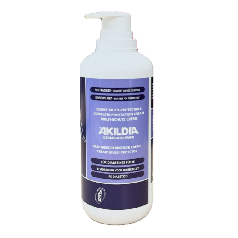 Akildia Beskyttende Creme med dispenser 500 ml.