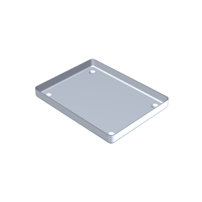 Aluminiumsbakke,bund 18X14 cm.