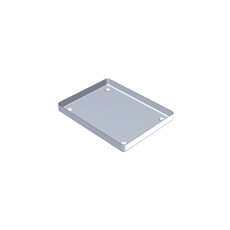 Aluminiumsbakke,bund 18X14 cm.