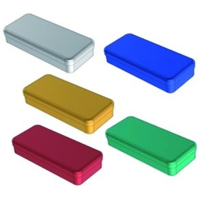 Aluminium box 17X7X3 cm.