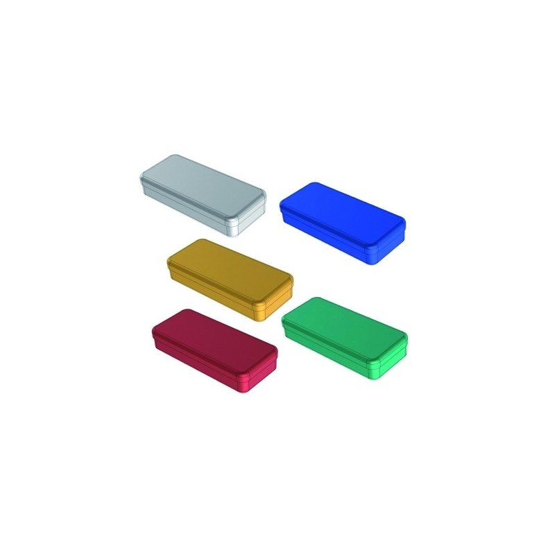 Aluminium box 17X7X3 cm.