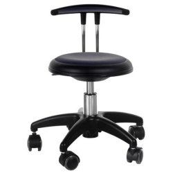 Behandlerstol, New Star, med ryg, 30-38 cm. farve sort