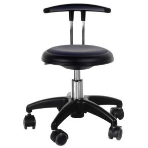 Behandlerstol, New Star, med ryg, 30-38 cm. farve sort