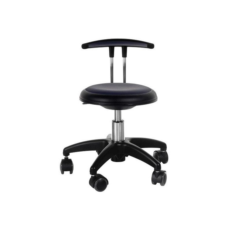 Behandlerstol, New Star, med ryg, 30-38 cm. farve sort