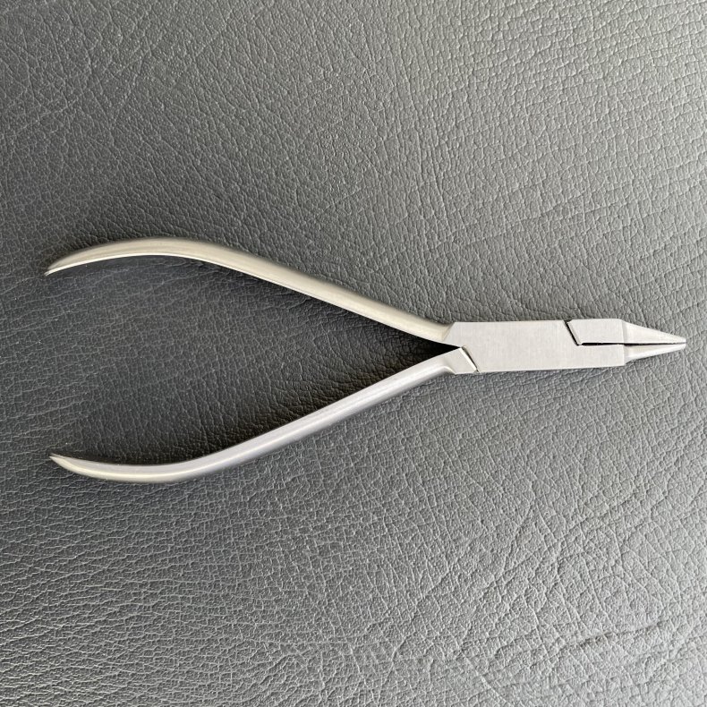 Combitang flad/rund lang nb rustfrit, 14 cm.