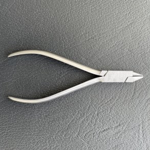 Combitang  flad/rund kort nb rustfrit 14 cm.