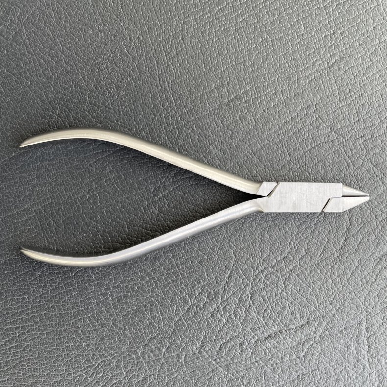 Combitang  flad/rund kort nb rustfrit 14 cm.