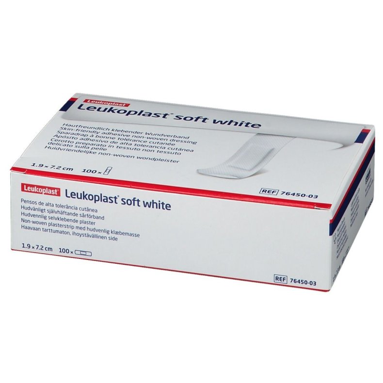 Leukoplast Soft hvid plaster 1,9 x 7,2 cm