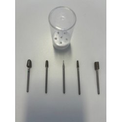 Diamantbor st af 5 stk. inkl. holder