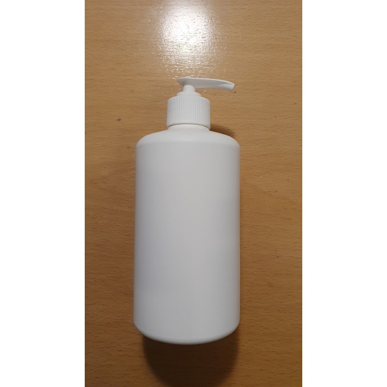 Flaske 500 ml. hvid