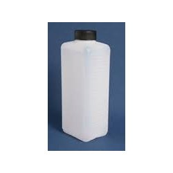 Flaske med skruel�g 1000 ml. firekant plastik