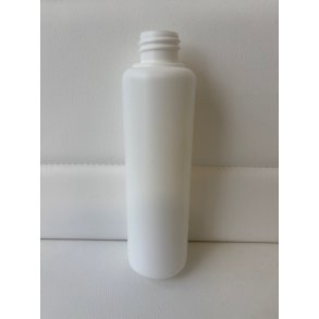 Flaske hvid rund 250 ml. / husk at v�lge l�g