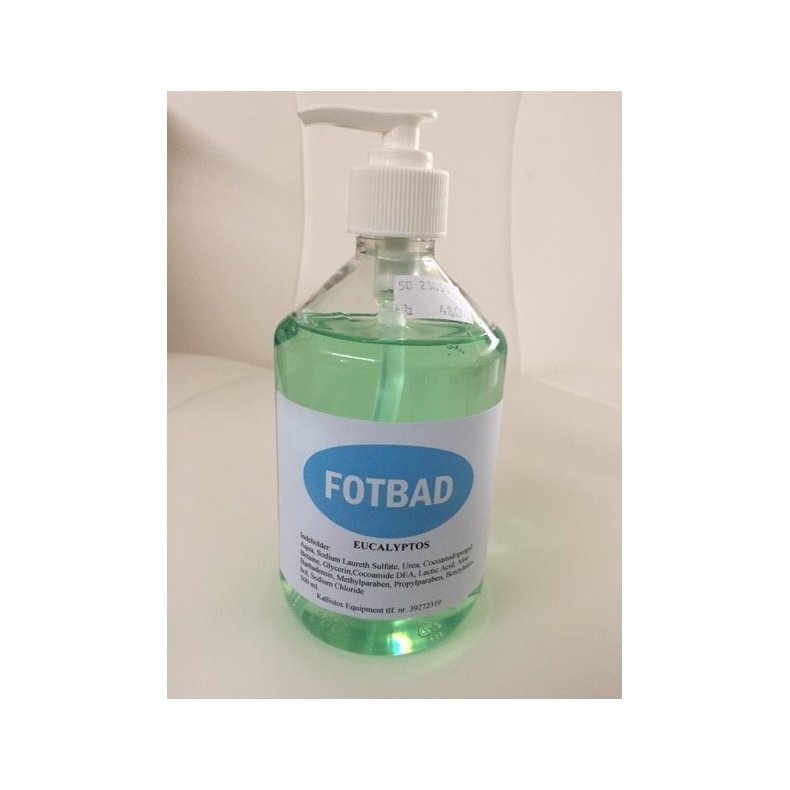 Fodbad med eucalyptos duft 500 ml. m. pumpe
