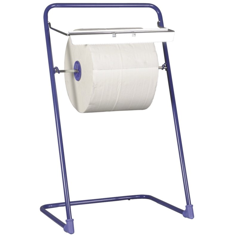 Gulvstativ, neutral, 40,5x50x84cm, bl, rustfrit stl, til vrkstedsruller