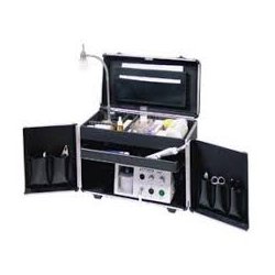 Kuffert Hadewe til udebehandling p hjul, sort