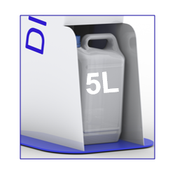 Stander til hnddesinfektion med fodbetjent dispenser