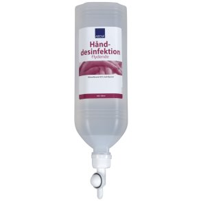 Hnddesinfektionsgel, ABENA, 1000 ml, 85% ethanol, standbag flaske til stldispenser