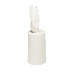 Hndklderulle hvid, 1 lags udenhylse, mini,120m.