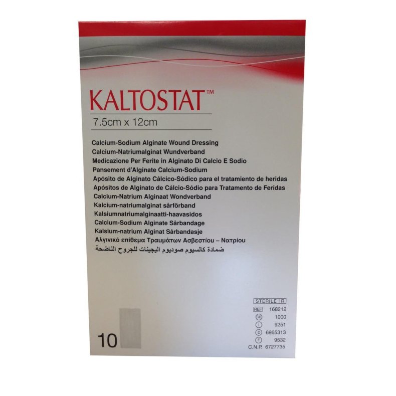 Kaltostat, 7,5X12 cm. alginat, sk.10 stk.