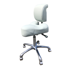 Ergo saddel stol med rygln