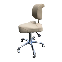 Ergo saddel stol med rygln