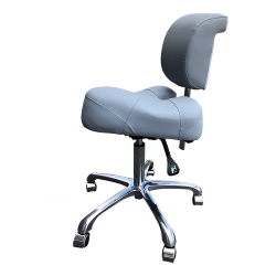 Ergo saddel stol med rygln