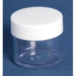 Krukke med lg 20 ml. klar /38 mm. 50 stk.