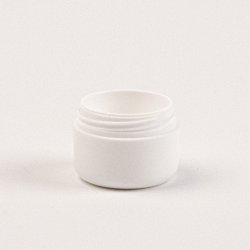 Krukke hvid 5 ml. med hvid lg 50 stk. 