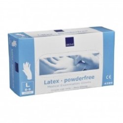 Latex handsker, Abena Classic, pudderfri, natur