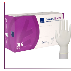 Latex handsker, Abena Classic, pudderfri, natur