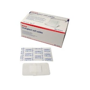 Leukoplast Soft hvid plaster 3,8 x 7,2 cm. steril