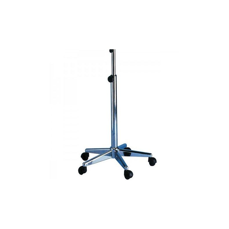 Lupstativ 70/93 med 5 hjul med fod i krom - AMFA model 