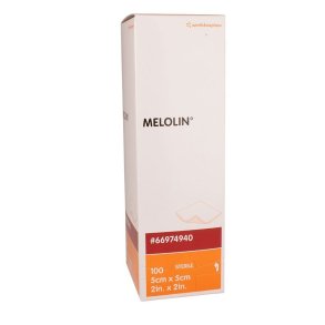 Melolin 5X5 cm., 25 stk.