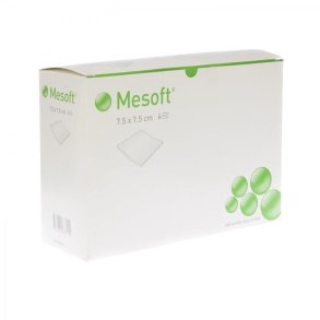 Mesoft non-woven kompress 7,5 X7,5 cm. 30 breve