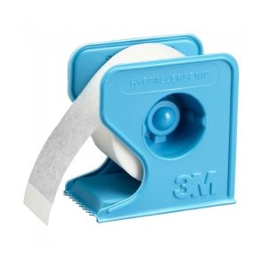 Micropore, fikseringstape, hvid, med dispenser, 2,5 cm x 9,1 m