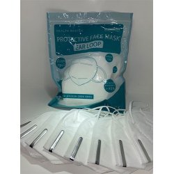 Mundbind med elastik hvid 10 stk. KN95