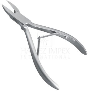 Negletang med flad kbe rust frit 13 cm.