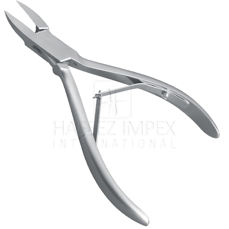 Negletang med flad kbe rust frit 13 cm.