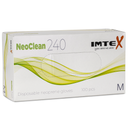 Handsker, NeoClean Neopren, lime grn 100 stk./ske