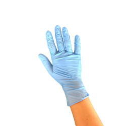 Nitril handske Sensitive Bl  GLECO , 100 stk.