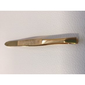 Pincet guld til bryn, lige bid ca.9 cm.