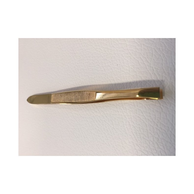 Pincet guld til bryn, lige bid ca.9 cm.