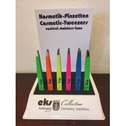 Pincet skr flere farve i display med 36 stk.